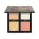 Huda Beauty Ruby Obsessions Eye Shadow Palette -A highlighter palette with two different textures: a pearlescent creamy shade and three light-catching pressed pearl hues. -Inspired by Huda Kattan’s hack of layering oil | Veela Beauty | فييلا بيوتي