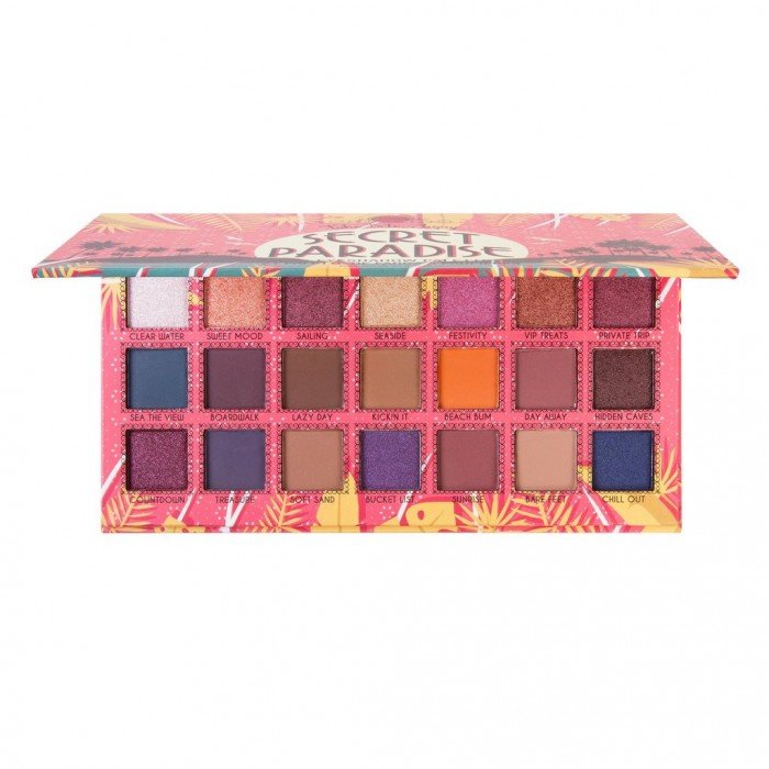 J.CAT Beauty Take Me Away Eyeshadow Palette 21 Secret Paradise It Contains 21 different colors, it gives my eyes a radiant