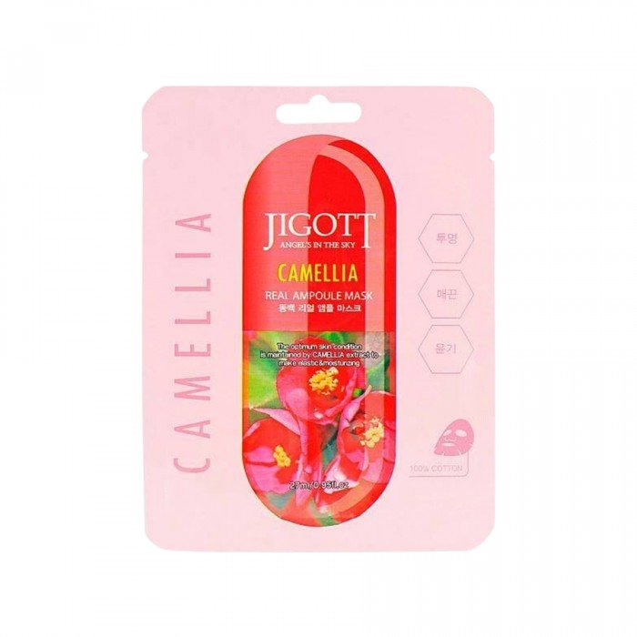 Jigott Camella Real Ampoule Mask 27ml Description: Experience the ultimate in skincare luxury with the Jigott Camellia Real Jigott Camella Real Ampoule Mask 27ml Description: Experience the ultimate in skincare luxury with the Jigott Camellia Real