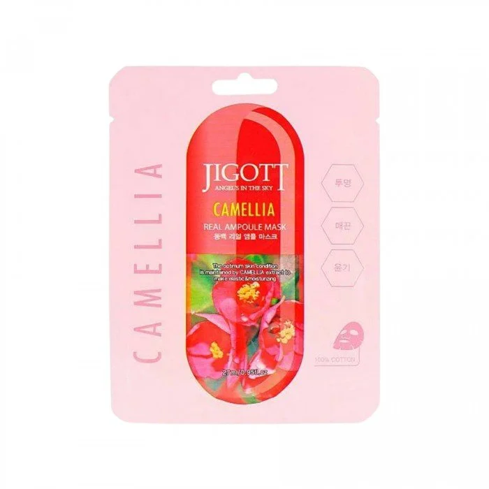 Jigott Camella Real Ampoule Mask 27ml Description: Experience the ultimate in skincare luxury with the Jigott Camellia Real Jigott Camella Real Ampoule Mask 27ml Description: Experience the ultimate in skincare luxury with the Jigott Camellia Real