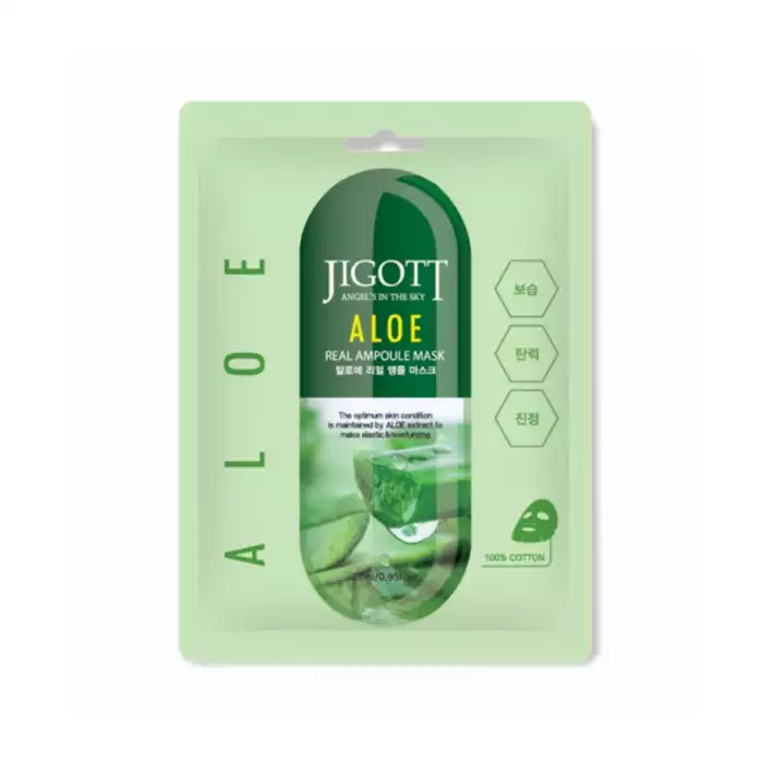 Aloe Real Ampoule Mask Face Mask 27ml الوصف: قناع الألوفيرا الأمبول مصمم لترطيب وتغذية Aloe Real Ampoule Mask Face Mask 27ml الوصف: قناع الألوفيرا الأمبول مصمم لترطيب وتغذية