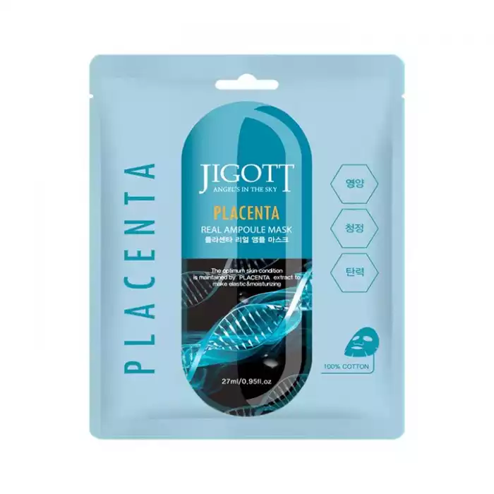 Jigott Placenta Real Ampoule Mask 27ml تفاصيل المنتج: قناع الأمبول بالـPlacenta فعال في Jigott Placenta Real Ampoule Mask 27ml تفاصيل المنتج: قناع الأمبول بالـPlacenta فعال في