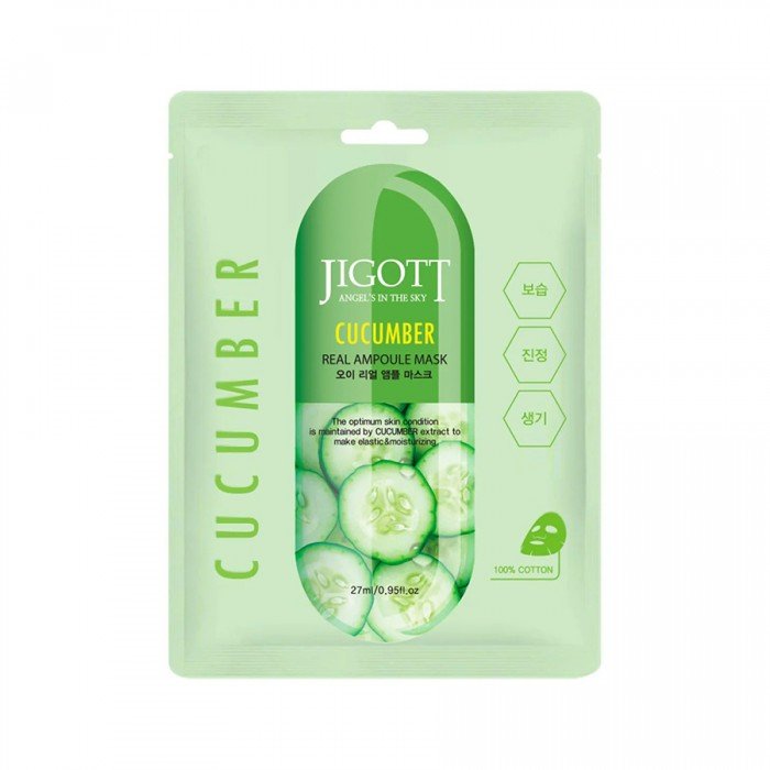 Jigott Cucumber Real Ampoule Mask 27ml