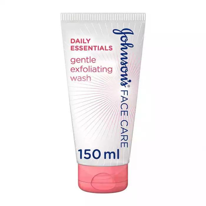 Johnsons Face Care Daily Essentials Skin Types 150ml
For all skin types. Johnsons Daily Essentials Gently Exfoliating Wash gently polishes away dull lifeless skin and impurities while caring for your skin. Rounded mi | Veela Beauty Johnsons Face Care Daily Essentials Skin Types 150ml
For