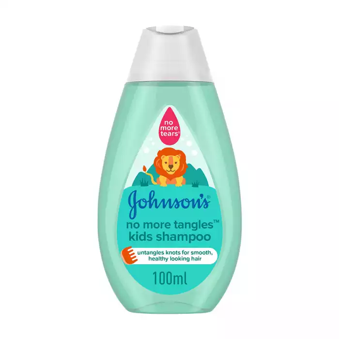 Johnsons Kids Shampoo No More Tangles 100ml
Untangles knots for smooth and healthy looking hair.
Makes combing easy even on long or curly hair.
Hypoallergenic formulated to minimise risk of allergies.
Free from dyes, pa | Veela Beauty Johnsons Kids Shampoo No More Tangles 100ml
Untangles