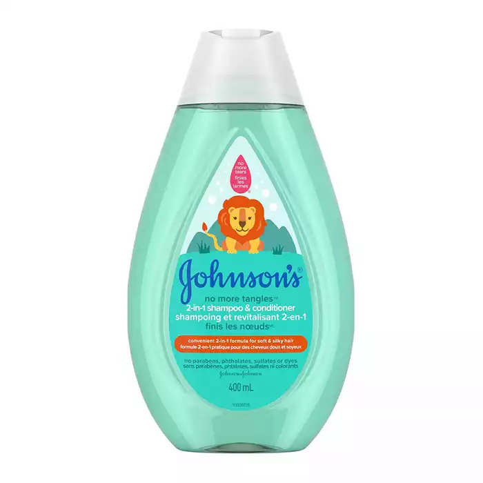 Johsons No More Tangles 2 in 1 Shampoo & Conditioner 400ml.
Hair detangling shampoo and conditioner for kids and toddlers unlocks knots & tangles with the ease of a 2 in 1 to detangle and cleanse hair in just one step. | Veela Beauty Johsons No More Tangles 2 in 1 Shampoo & Conditioner 400ml