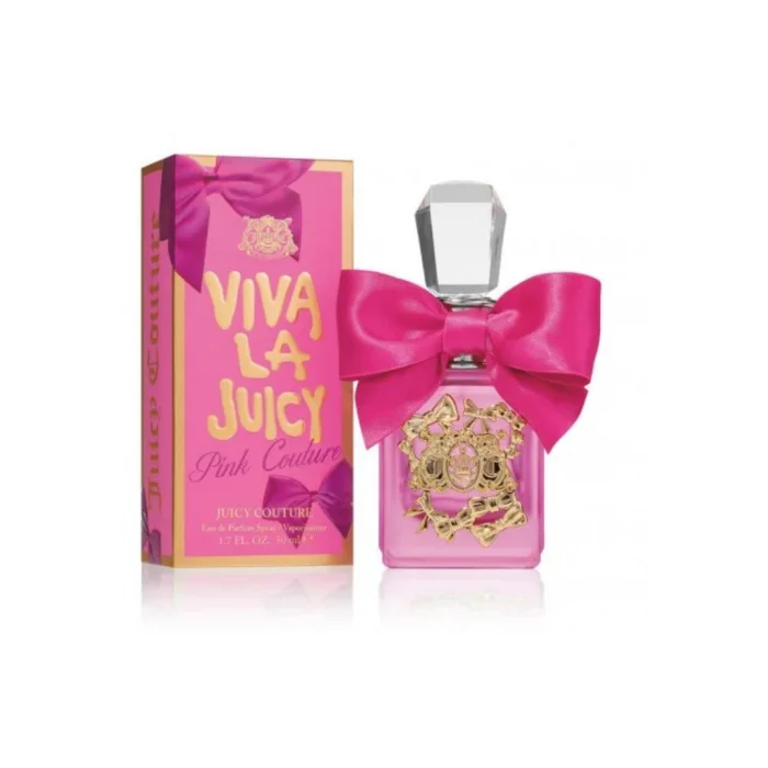 Juicy Couture Viva La Juicy Pink Couture Eau De Parfum Is A Flirty Scent That Embraces Glistening And Juicy Fruits With Notes Of Quince And Ruby Red Watermelon. Bloom Into Bright Bouquets With Fluttering Jasmine Petals A | Veela Beauty Juicy Couture Viva La Juicy Pink Couture Eau De Parfum Is A