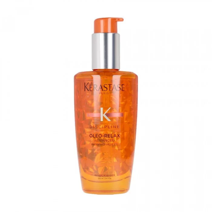 Kerastase Paris Discipline Oléo-Relax Advanced Anti-Frizz Hair Oil 100ml
liquid
Moisturizes and nourishes hair
Protects your hair from heat
It is characterized by its light formula
Gives your hair shine and softness
It i | Veela Beauty Kerastase Paris Discipline Oléo-Relax Advanced Anti-Frizz