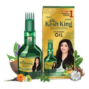 Kesh King Ayurvedic Hair Oil Grows New Hair Reduces Hair Fall 100ml Kesh King Ayurvedic Hair Oil Grows New Hair Reduces Hair Fall 100ml