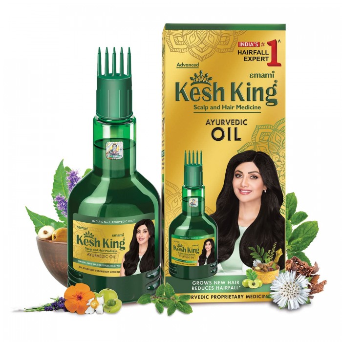 Kesh King Ayurvedic Hair Oil Grows New Hair Reduces Hair Fall 100ml زيت شعر كيش كينج أيورفيدا ينمو