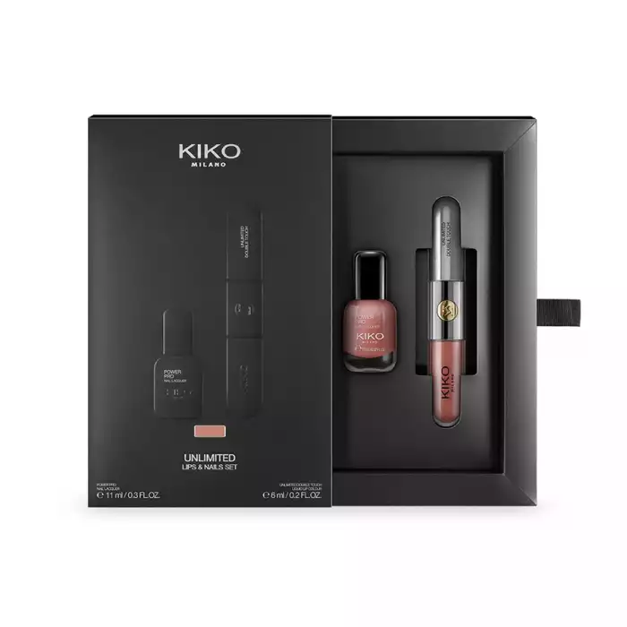 kiko Unlimited Lips & Nails Set 01 مجموعة أنليميت للشفاه والأظافر