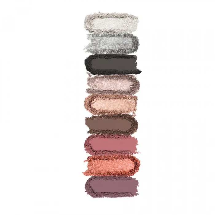 Maxi palette of 9 ultra-pigmented eyeshadows with an intense color payoff, in two different finishes: matte and metallic. Ideal for: - highlighting the gaze with magical shimmers and extraordinary iridescent reflects, | Veela Beauty Maxi palette of 9 ultra-pigmented eyeshadows with an