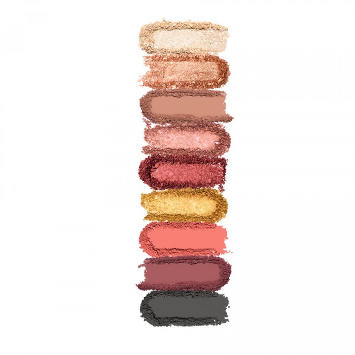 Maxi palette of 9 ultra-pigmented eyeshadows with an