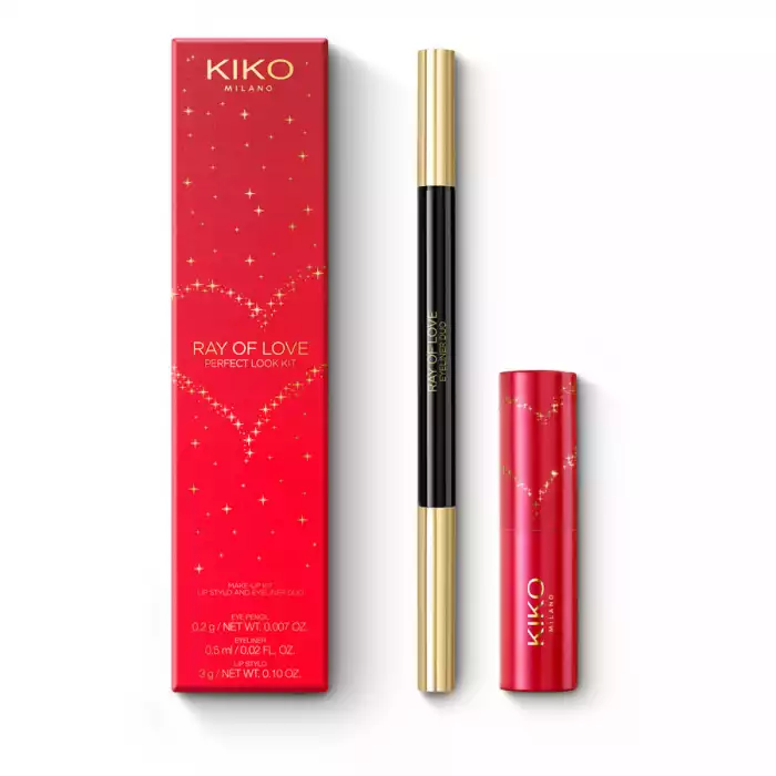مجموعة مكياج العيون والشفاه تضم منتجين من مجموعة RAY OF LOVE: Eyeliner Duo و Long Lasting Lip Stylo. مثالي لاجل: - مفاجأة من تحب بهدية فريدة بسعر رائع - مكياج كلاسيكي لكنه ساحر وأنيق وسهل التحضير يستمر من الصباح إلى الم | فييلا بيوتي مجموعة مكياج العيون والشفاه تضم