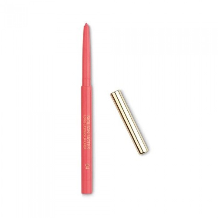 Kiko Liquid Lip liner Long-Lasting Sicilian Notes 04 Triskele Coral Water-resistant lip pencil lasting up to 12 hours .Ideal for:enhancing and defining the lip contour and shape from sunrise to sunset. It’s special becau | Veela Beauty Kiko Liquid Lip liner Long-Lasting Sicilian Notes 04