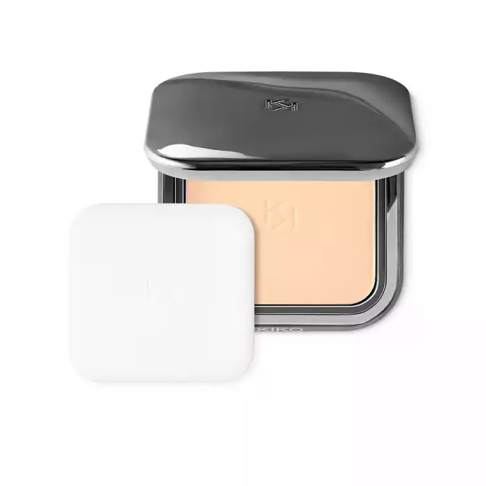 Pressed powder with a natural matte finish, enriched with vitamin E and argan oil that contains nourishing and protective properties. The creamy and enveloping texture adheres perfectly to the skin without leaving marks. | Veela Beauty Pressed powder with a natural matte finish, enriched with