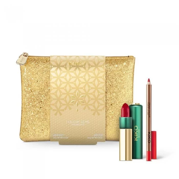 Perfect lip kit featuring a creamy, opaque lipstick, a long-lasting lip liner and a pochette to create a complete look wherever you want. The kit contains: - N. 1 Gossamer Emotion Creamy Lipstick in a limited 2020 ho | Veela Beauty Perfect lip kit featuring a creamy, opaque lipstick, a