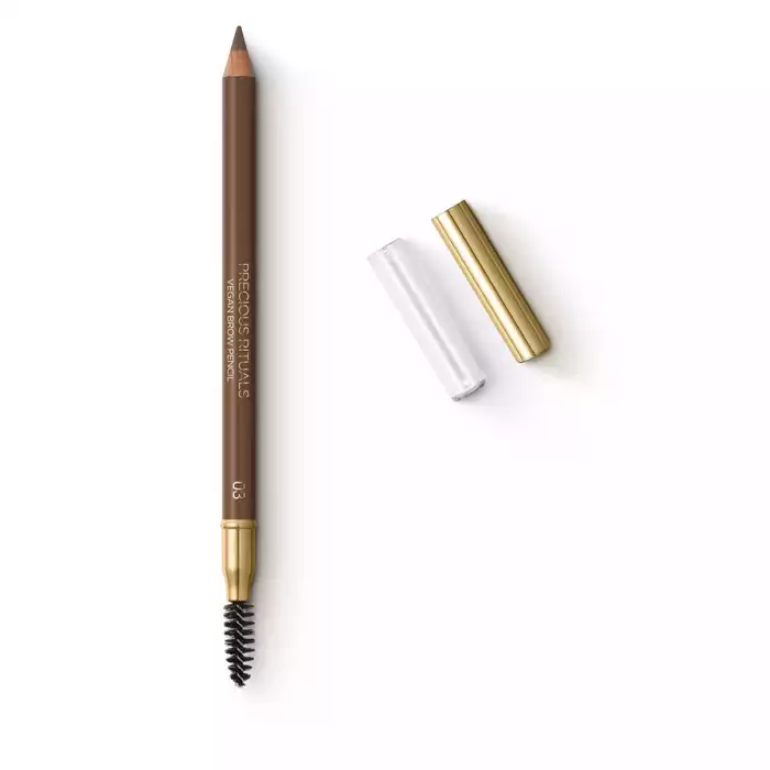 Eyebrow pencil with brush. combing, filling and defining your eyebrows. -its vegan formula, with 99% of ingredients deriving from raw materials of natural origin, is enriched with a blend of plant oils; -it provides opt | Veela Beauty Eyebrow pencil with brush | فييلا بيوتي
