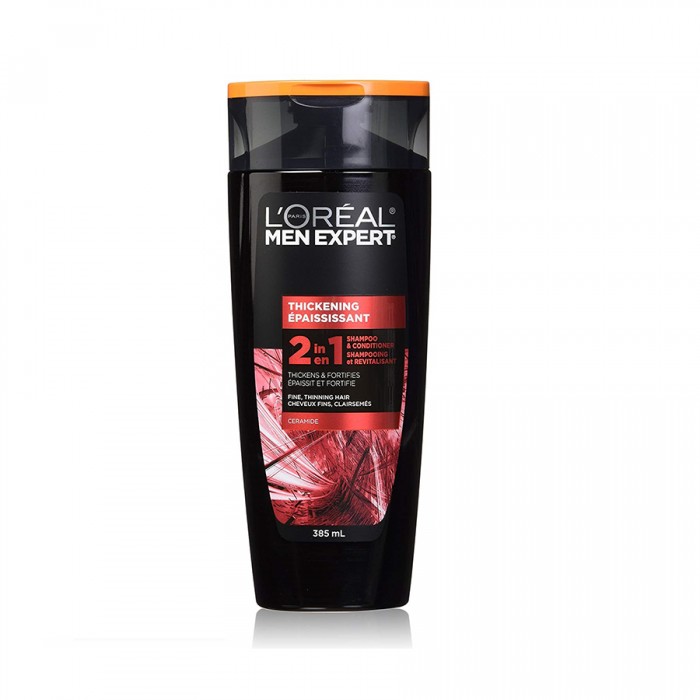 LOreal Men Expert 2in1 Thickening Shampoo 385ml LOreal Men Expert 2in1 Thickening Shampoo 385ml Gently cleanses the scalp liquid It has a light texture It can be used on a daily basis It strengthens the hair from the r | Veela Beauty LOreal Men Expert 2in1 Thickening Shampoo 385ml |