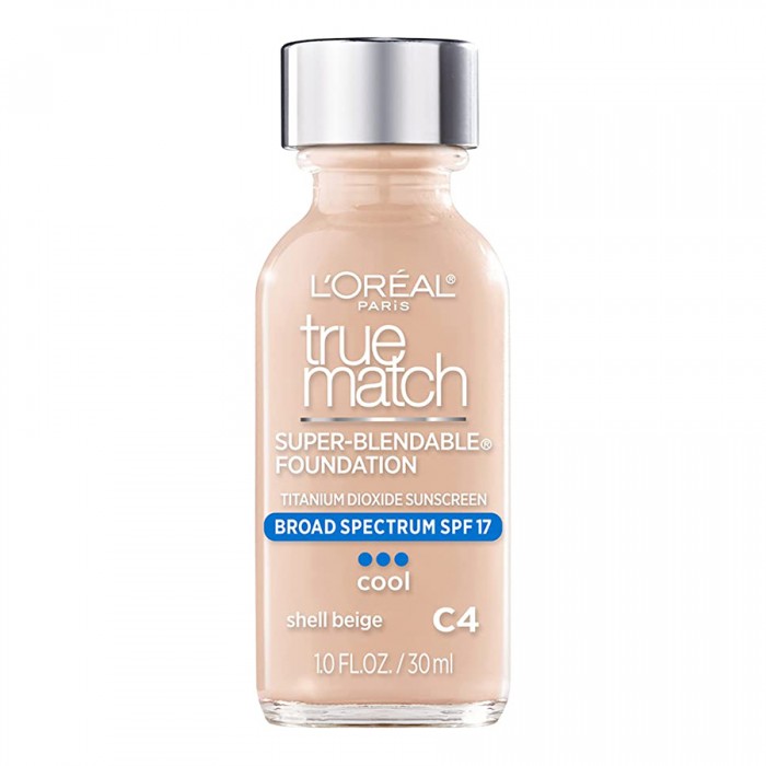 LOreal Paris True Match Super Blendable Makeup Beige C4 True Match Foundation provides medium coverage with a natural finish so blendable it’s like you can’t tell where your foundation ends and your skin begins; True M | Veela Beauty LOreal Paris True Match Super Blendable Makeup Beige C4 True Match Foundation provides medium coverage with a natural finish so blendable it’s like you can’t tell where your foundation ends and your skin begins; True M | Veela Beauty