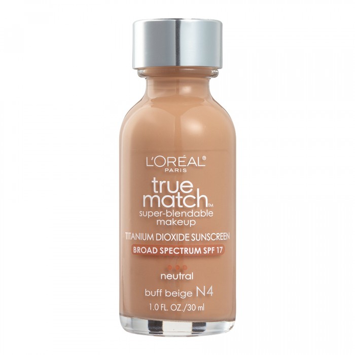 Loreal True Match Liquid Foundation Buff Beige N4
True Match Foundation provides medium coverage with a natural finish so blendable it’s like you can’t tell where your foundation ends and your skin begins; True Match mat | Veela Beauty Face | Veela Beauty