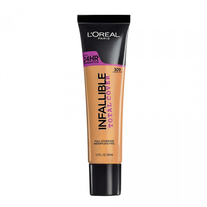 LOreal Paris Infallible Total Cover Foundation 309 30ml
Formulated with a high load of pigment, this full coverage foundation glides on and feels weightless.
Infallible total cover face and body foundation blends instan | Veela Beauty LOreal Paris Infallible Total Cover Foundation 309 30ml
Formulated with a high load of pigment, this full coverage foundation glides on and feels weightless Face | Veela Beauty