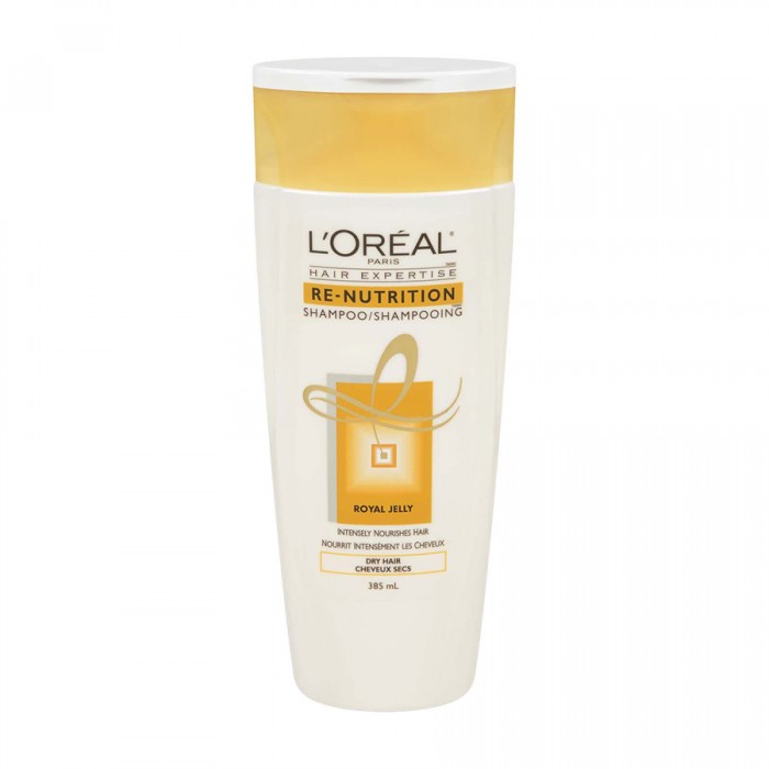 LOreal Paris Re-Nutrition Shampo Royal Jelly For Dry Hair 385ml
Formulated with precious Royal Jelly, moisturizes and adds essential nutrients to your hair.
REVITALIZED HAIR.
In an instant, rediscover the sensation of i | Veela Beauty LOreal Paris Re-Nutrition Shampo Royal Jelly For Dry Hair 385ml
Formulated with precious Royal Jelly, moisturizes and adds essential nutrients to your hair Shampoo & Conditioner | Veela Beauty