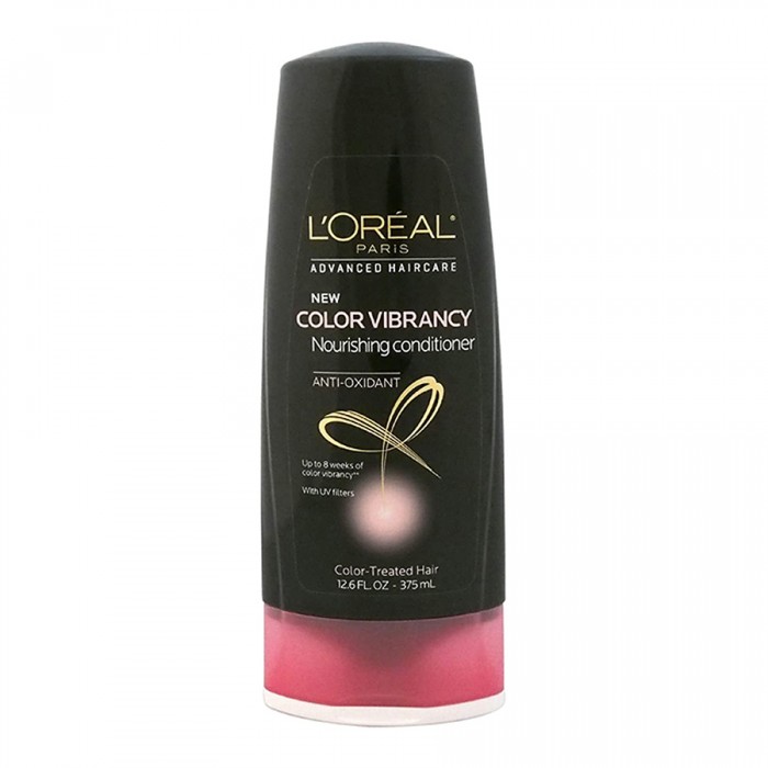LOreal Paris Nourishing Conditioner Color Vibrancy 375ml
Conditioner for normal and color-treated hair.
Helps protect against fading.
Colors hold for up to 60 days based on 4 washes per week.
Formulated with antioxidant | Veela Beauty LOreal Paris Nourishing Conditioner Color Vibrancy 375ml
Conditioner for normal and color-treated hair Shampoo & Conditioner | Veela Beauty