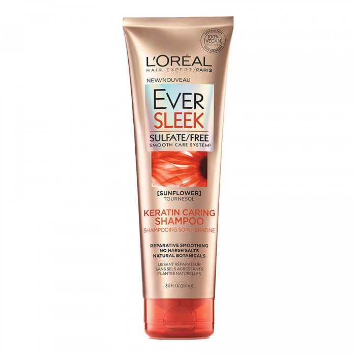 LOreal Paris EverSleek Sulfate Free Keratin Caring Shampoo 250ml
EverSleek Keratin Care shampoo for chemically processed hair repairs, smooths, and improves hairs texture.
Sulfate Free formula is anti-fade, it has no s | Veela Beauty LOreal Paris EverSleek Sulfate Free Keratin Caring Shampoo 250ml
EverSleek Keratin Care shampoo for chemically processed hair repairs, smooths, and improves hairs texture Shampoo & Conditioner | Veela Beauty