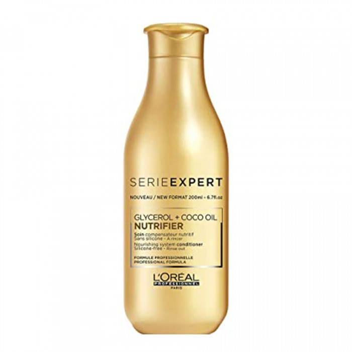 LOreal Professionnel Serie ExpertnNutrifier Glycerol + Coco Oil Nourishing 200ml
This silicone-free conditioner cleanses and leaves the hair softer, more supple and shinier.
Helps to hydrate and bring shine to the hair. | Veela Beauty LOreal Professionnel Serie ExpertnNutrifier Glycerol + Coco Oil Nourishing 200ml
This silicone-free conditioner cleanses and leaves the hair softer, more supple and shinier Shampoo & Conditioner | Veela Beauty