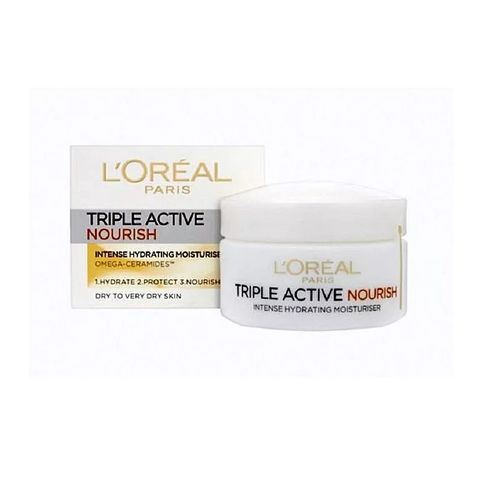 LOreal Triple Active Nourish Moisturiser 50Ml LOreal Triple Active Nourish Moisturiser 50Ml