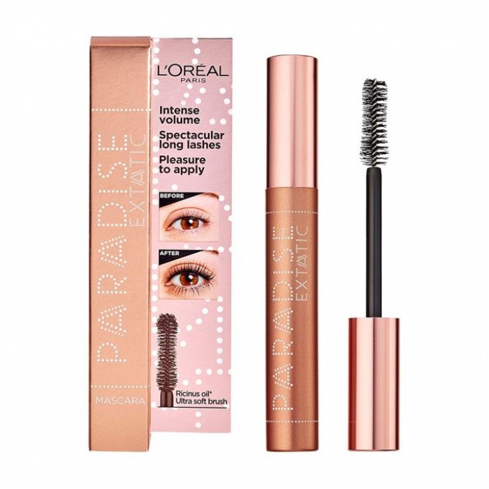 This mascara provides feather-soft eyelashes, exceptional volume and density thanks to its formula enriched with castor oil and argan oil to nourish the eyelashes, And corn water extract and vitamin E to protect and calm | Veela Beauty This mascara provides feather-soft eyelashes, exceptional