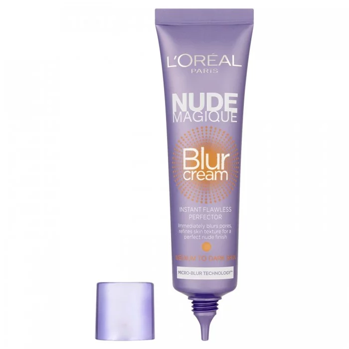 Discover new nude magique blur cream. A unique lightweight primer that instantly blurs pores and smoothes skin texture for a perfect nude finish. The magic: The micro-blur technology concentrated with light reflectors de | Veela Beauty Discover new nude magique blur cream | فييلا