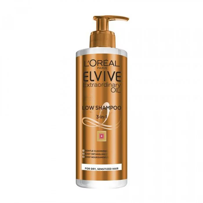 LOreal Elvive Extraordinary Oil Low شامبو 3 في 1 LOreal Elvive Extraordinary Oil Low شامبو 3 في 1