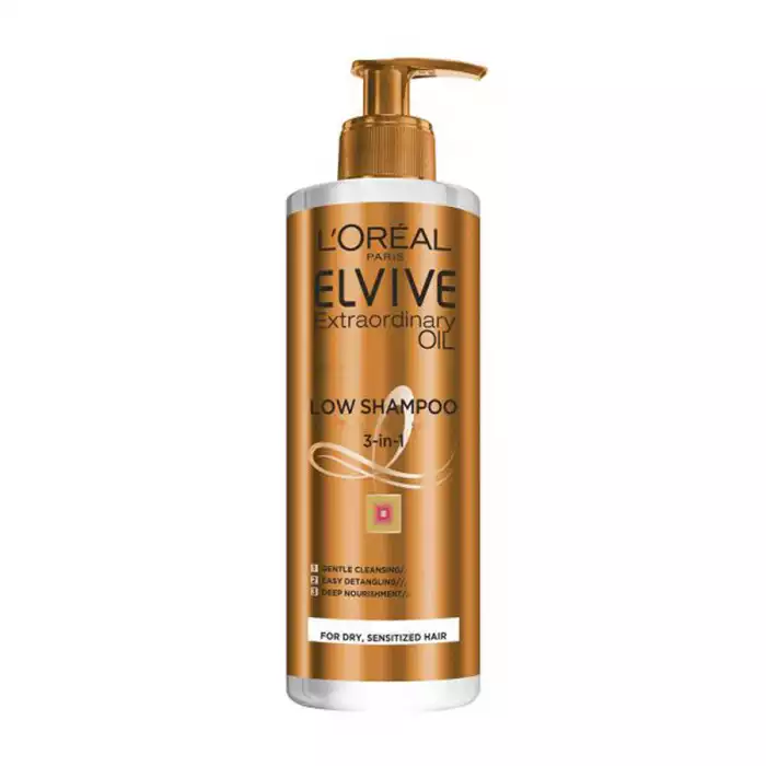 LOreal Elvive Extraordinary Oil Low شامبو 3 في 1 LOreal Elvive Extraordinary Oil Low شامبو 3 في 1
