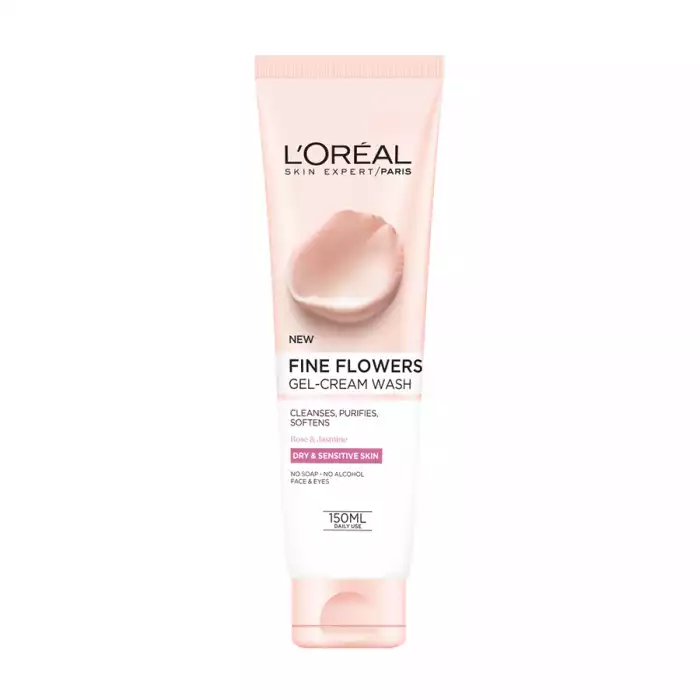 LOreal Fine Flowers Gel Cream Wash Cleanses 150mlThe