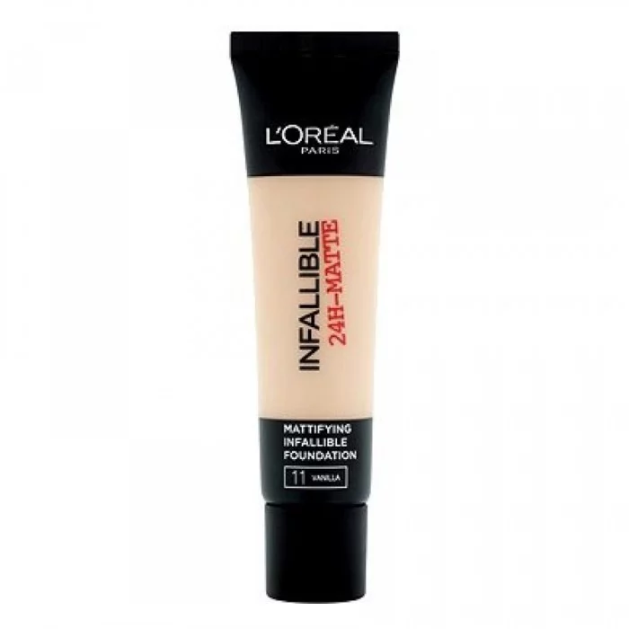 كريم أساس لوريال إنفاليبل غير لامع يدوم 24 ساعة 11 فانيلا
كريم الأساس L’oreal Paris Infallible Matte.
نقدم كريم أساس Infallible غير لامع يدوم 24 ساعة من L’Oréal Paris.
نتيجة غير لامعة تدوم حتى 24 ساعة.
ماء ، بخار.
كل الر | فييلا بيوتي كريم أساس لوريال إنفاليبل غير