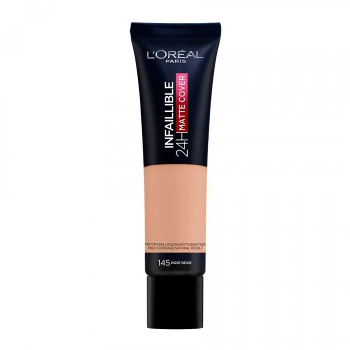 Loreal Infallible 24h Matte Foundation 145 Rose Beige 30ml L’oreal Paris Infallible Matte Foundation.
Introducing New Infallible 24H Matte Foundation by L’Oréal Paris. A matte result that lasts up to 24 hours. waterp | Veela Beauty Loreal Infallible 24h Matte Foundation 145 Rose Beige 30ml