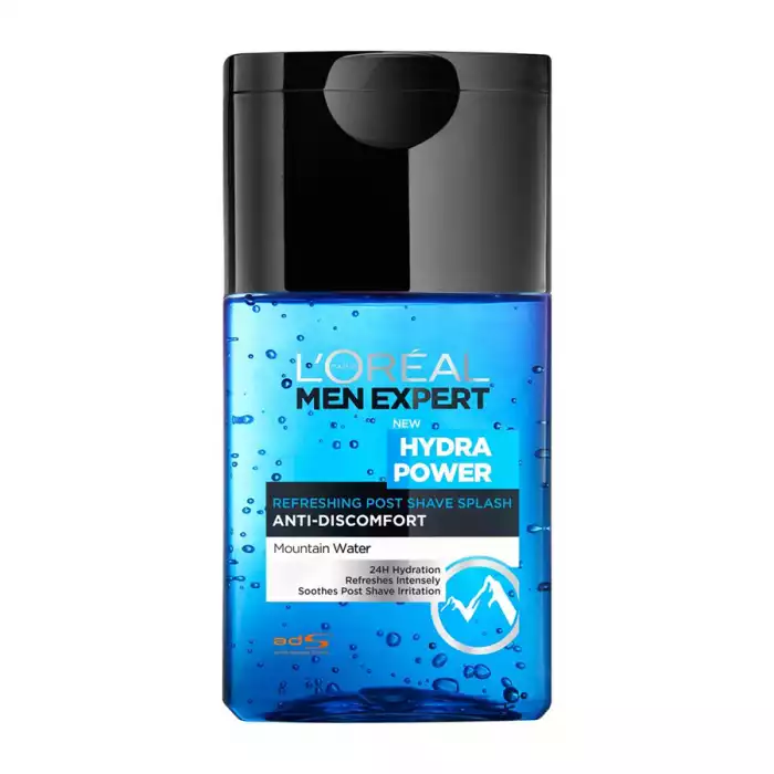 LOreal Men Expert Hydra Power After Shave Gel 125ml
24hr intense hydration.
Protects against post-shave irritation.
Enriched with Mountain Water.
Non-greasy. | Veela Beauty LOreal Men Expert Hydra Power After Shave Gel 125ml
24hr