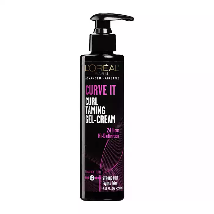 LOreal Paris Advanced Hairstyle Curve It Curl Taming Cream 200ml
24 hours of high definition for curly hair.
Fights frizz, smoothes curls.
Alcohol free, heat protection. | Veela Beauty LOreal Paris Advanced Hairstyle Curve It Curl Taming Cream