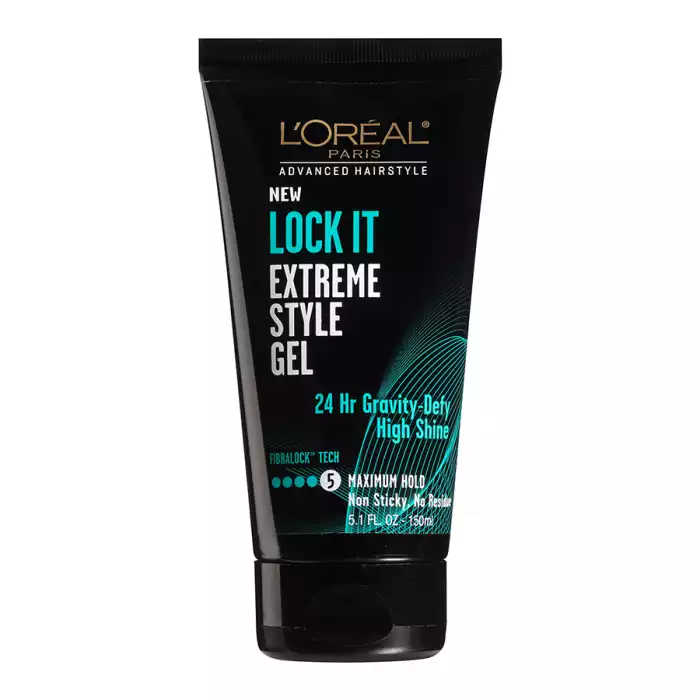 LOreal Paris Advanced Hairstyle Lock It Extreme Style Gel 150ml
24-hour anti-gravity grip.
No stickiness, no residue.
Up to 24 hours duration.
Hair defining gel. | Veela Beauty LOreal Paris Advanced Hairstyle Lock It Extreme Style Gel
