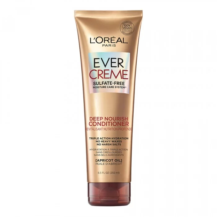 LOreal Paris EverCreme Sulfate Free Deep Nourish Hydration Conditioner 250ml
EverCreme Deep Nourish Conditioner replenishes dry, brittle hair with vital nourishment and deep moisture for silky-soft texture and healthy | Veela Beauty LOreal Paris EverCreme Sulfate Free Deep Nourish Hydration