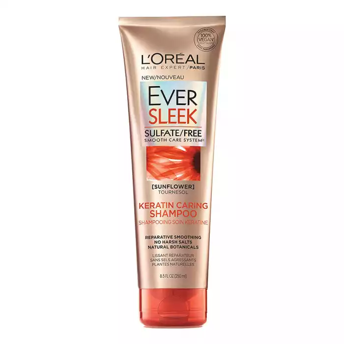 لوريال باريس ايفر سليك شامبو العناية بالكيراتين الخالي من الكبريتات 250 مل
شامبو EverSleek Keratin Care لإصلاح الشعر المعالج كيميائياً ، ينعم ، ويحسن نسيج الشعر.
تركيبة خالية من الكبريتات مقاومة للبهتان ، ولا تحتوي على أ | فييلا بيوتي لوريال باريس ايفر سليك شامبو