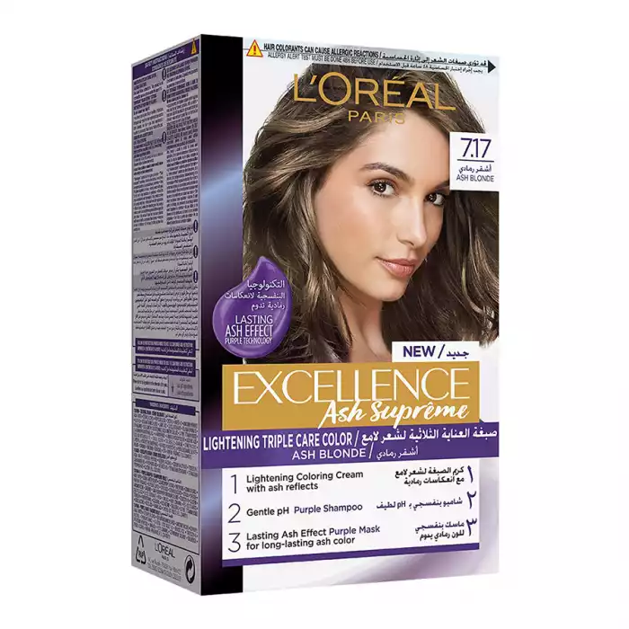 L'Oreal Paris Excellence Ash Supreme Permanent Hair Color 7 L'Oreal Paris Excellence Ash Supreme Permanent Hair Color 7
