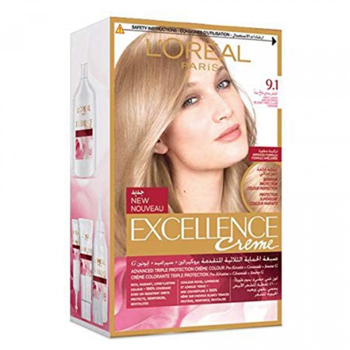 LOreal Paris Excellence Cream Hair Dye Very Light Ash