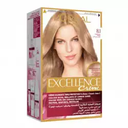 L'Oreal Paris Excellence Creme 8.1 Ash Light Blonde |Veela