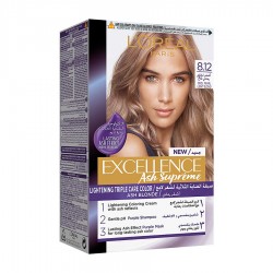 L'Oreal Paris Excellence Hair Dye with Purple Shampoo and Hair Mask  Cool Pearl Light Blonde 8.12 | فييلا