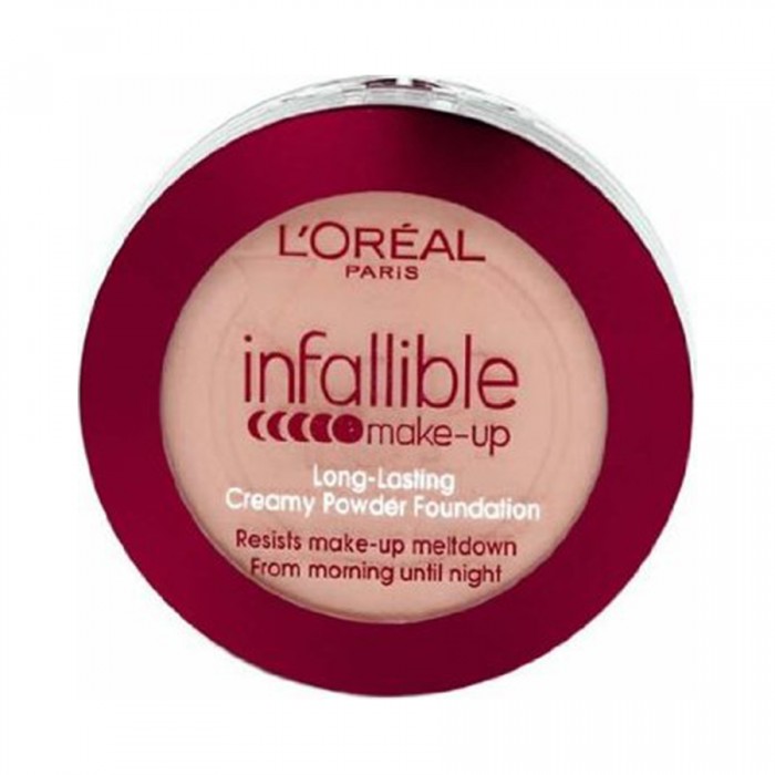 LOreal Paris Infallible Creamy Powder Foundation 145 GoldenSun
LOreal Infallible Long Lasting Creamy Powder Foundation is a new high coverage, comfortable and long wearing foundation. This handy compact, including a m | Veela Beauty LOreal Paris Infallible Creamy Powder Foundation 145