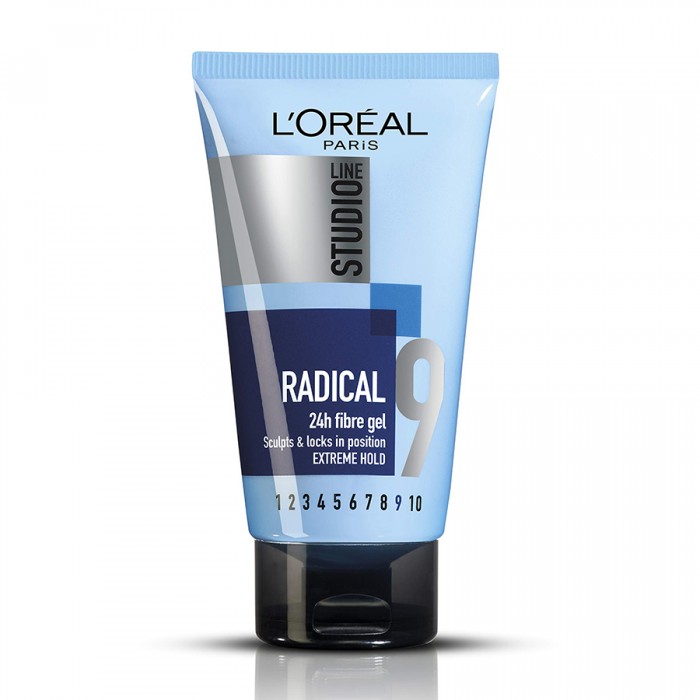 LOreal Paris Line Studio Radical Fibre Gel 9 150ml
Radicals fibre gel texture grips strands together and locks them in postion.
Its formula with polymers keeps hair in the shape you want, even for the most demanding st | Veela Beauty LOreal Paris Line Studio Radical Fibre Gel 9