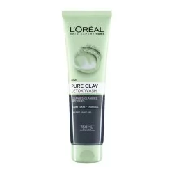 L'Oreal Paris Pure Clay Charcoal Detox Face Wash 150ml | فييلا بيوتي